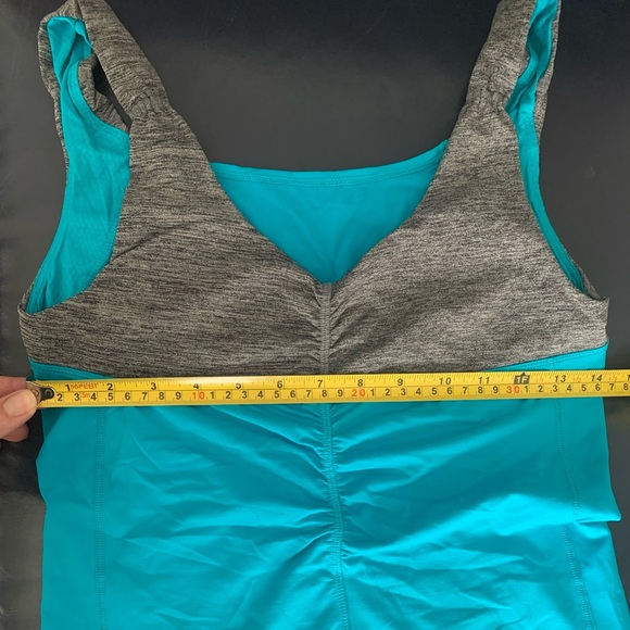 cute Lu Lu Lemon tank. bright teal blue. fits med/large - Picture 3 of 7